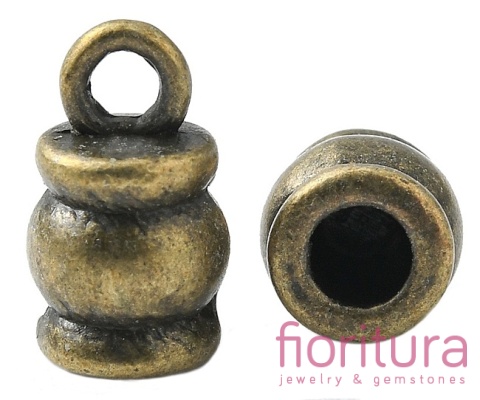 KOŃCÓWKA DO WKLEJANIA 3MM KOLOR STARE ZŁOTO