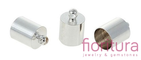 KOŃCÓWKA DO WKLEJANIA 5MM KOLOR SREBRNY