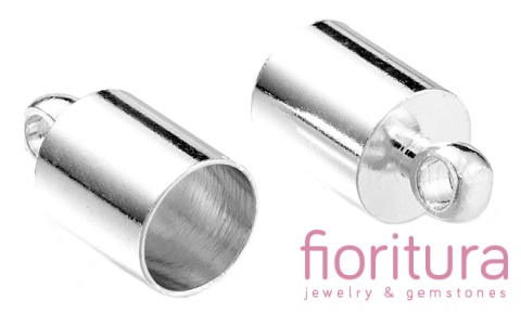 KOŃCÓWKA DO WKLEJANIA 5MM KOLOR SREBRNY