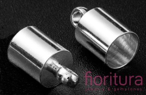 KOŃCÓWKA DO WKLEJANIA 5MM KOLOR SREBRNY