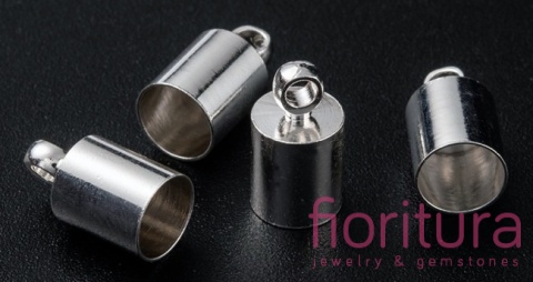 KOŃCÓWKA DO WKLEJANIA 5MM KOLOR SREBRNY