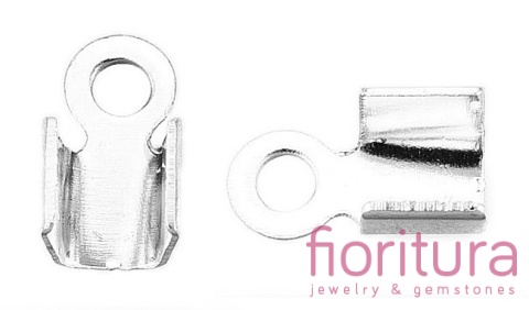 KOŃCÓWKA DO ZACISKANIA 3MM KOLOR SREBRNY