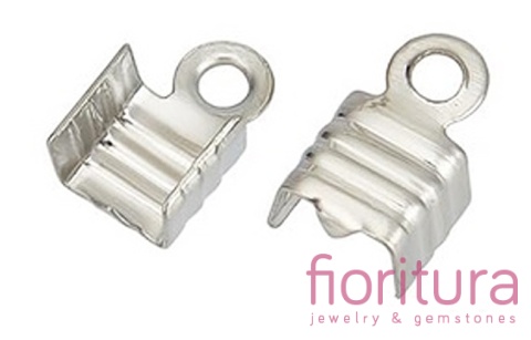 KOŃCÓWKA DO ZACISKANIA 4MM KOLOR SREBRNY