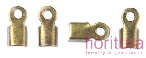 KOŃCÓWKA DO ZACISKANIA 3MM KOLOR STARE ZŁOTO