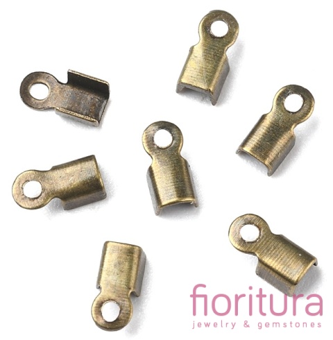 KOŃCÓWKA DO ZACISKANIA 3MM KOLOR STARE ZŁOTO