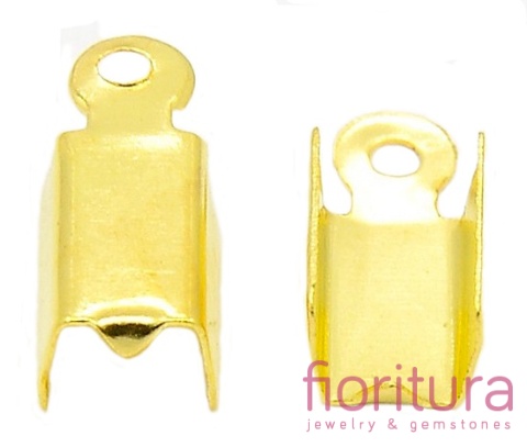 KOŃCÓWKA DO ZACISKANIA 4MM KOLOR ZŁOTY