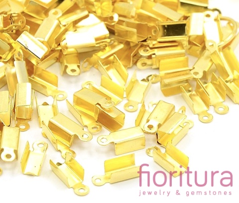 KOŃCÓWKA DO ZACISKANIA 4MM KOLOR ZŁOTY