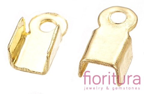 KOŃCÓWKA DO ZACISKANIA 2,5MM KOLOR ZŁOTY