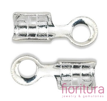 KOŃCÓWKA DO ZACISKANIA 2MM KOLOR SREBRNY