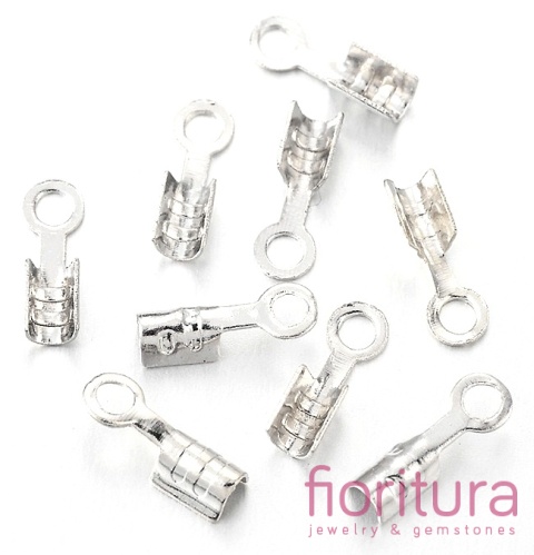 KOŃCÓWKA DO ZACISKANIA 2MM KOLOR SREBRNY