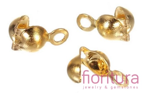 KOŃCÓWKA ŁAPACZKI ŻEŃSKIE 8x4MM KOLOR ZŁOTY