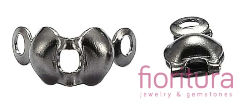 KOŃCÓWKA ŁAPACZKI ŻEŃSKIE 7,5x4MM KOLOR CZARNY