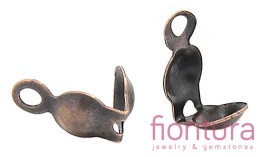 KOŃCÓWKA ŁAPACZKI ŻEŃSKIE 8x4MM KOLOR MIEDZIANY