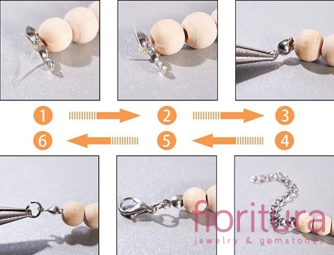 KOŃCÓWKA ŁAPACZKI ŻEŃSKIE 8x4MM KOLOR MIEDZIANY