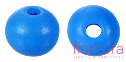 KORALIKI DREWNIANE KULA 8MM KOLOR DODGER BLUE