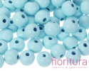 KORALIKI DREWNIANE KULA 8MM KOLOR LIGHT SKY BLUE