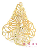 NAKŁADKA FILIGRANOWA AŻUROWA 28,5x21x15,5MM KOLOR ZŁOTY