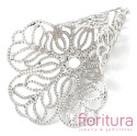 NAKŁADKA FILIGRANOWA AŻUROWA 28,5x21x15,5MM KOLOR STARE SREBRO