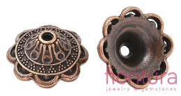 NAKŁADKA KWIAT 14X5MM KOLOR MIEDZIANY