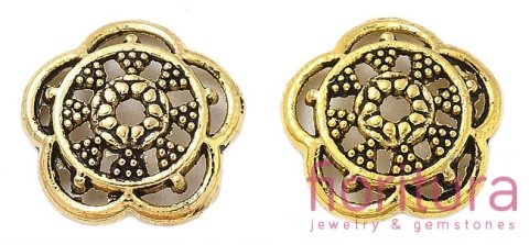 NAKŁADKA OZDOBNA 12,5x2,5MM KOLOR ANTYCZNE ZŁOTO