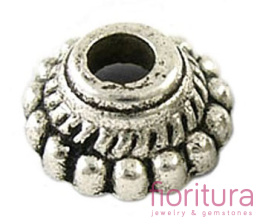 NAKŁADKA OZDOBNA 8x3MM KOLOR STARE SREBRO