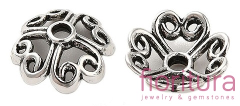 NAKŁADKA OZDOBNA 8x3MM KOLOR STARE SREBRO