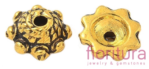 NAKŁADKA OZDOBNA 9x3,5MM KOLOR ANTYCZNE ZŁOTO