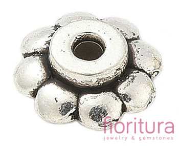 NAKŁADKA OZDOBNA 9,5x3MM KOLOR STARE SREBRO