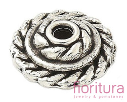 NAKŁADKA OZDOBNA 11x3,5MM KOLOR STARE SREBRO