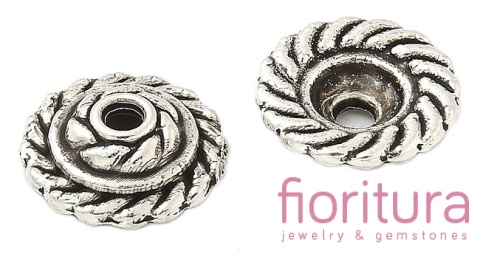 NAKŁADKA OZDOBNA 11x3,5MM KOLOR STARE SREBRO