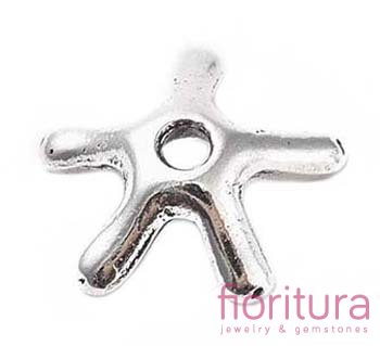 NAKŁADKA OZDOBNA KWIAT 8,5MM KOLOR STARE SREBRO