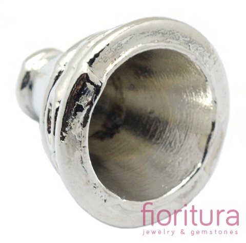 NAKŁADKA STOŻEK 14x12,5MM KOLOR STARE SREBRO