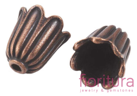 NAKŁADKA KWIAT STOŻEK 10x10MM MMV KOLOR MIEDZIANY