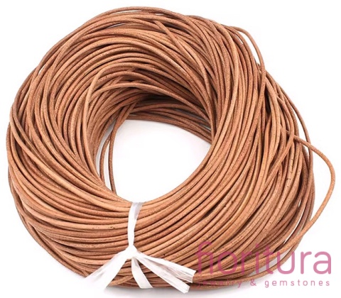 RZEMIEŃ OKRĄGŁY SKÓRA NATURALNA 4MM KOLOR PERU