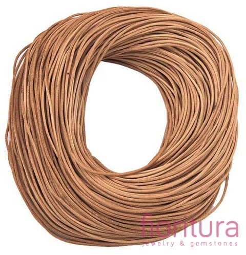 RZEMIEŃ OKRĄGŁY SKÓRA NATURALNA 2MM KOLOR PERU