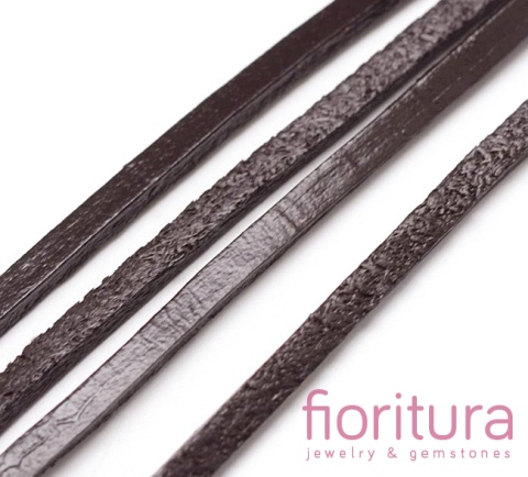 RZEMIEŃ PŁASKI SKÓRA NATURALNA 3X2MM KOLOR COCONUT BROWN