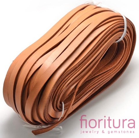 RZEMIEŃ PŁASKI SKÓRA NATURALNA 10X2MM KOLOR PERU