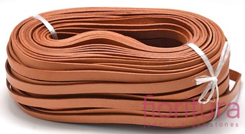 RZEMIEŃ PŁASKI SKÓRA NATURALNA 10X2MM KOLOR PERU