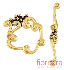 ZAPIĘCIE PRZEKŁADKOWE 24x27x2MM KOLOR ANTYCZNE ZŁOTO