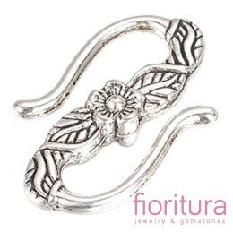 ZAPIĘCIE TYPU HAK 23x14x4MM KOLOR STARE SREBRO