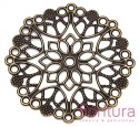 BAZA, ŁĄCZNIK,ZAWIESZKA FILIGRAN 33x33x0,5MM KOLOR STARE ZŁOTO