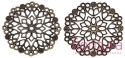 BAZA, ŁĄCZNIK,ZAWIESZKA FILIGRAN 33x33x0,5MM KOLOR STARE ZŁOTO