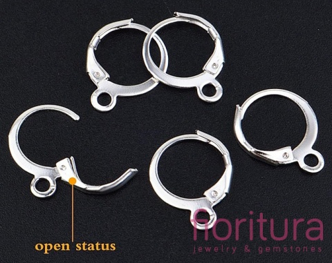 BIGLE ANGIELSKIE TYPU KAJDANKI 16x13x1MM KOLOR PLATINUM