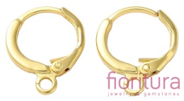 BIGLE ANGIELSKIE TYPU KAJDANKI 15x12x1,5MM KOLOR ZŁOTY