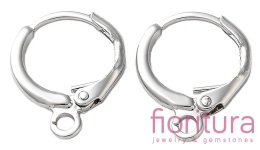 BIGLE ANGIELSKIE TYPU KAJDANKI 15x12x1,5MM KOLOR PLATINUM