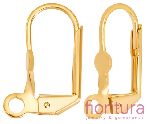 BIGLE ANGIELSKIE OZDOBNE 16,5x11x4MM POZŁACANE