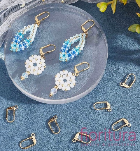 BIGLE ANGIELSKIE OZDOBNE 16,5x11x4MM POZŁACANE