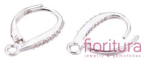 BIGLE ANGIELSKIE MICRO PAVE Z SZEŚCIENNYMI CYRKONIAMI CRYSTAL 17x11x2MM KOLOR PLATYNA