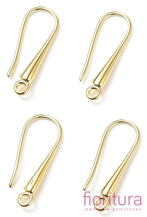 BIGLE OTWARTE Z KROPLĄ 21x9x3MM KOLOR ZŁOTY