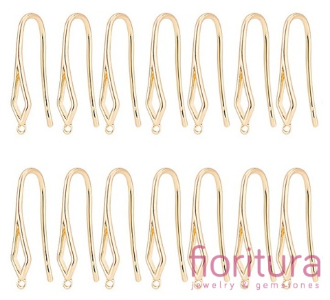 BIGLE OTWARTE Z AŻUROWYM ROMBEM 24,5x5MM POZŁACANE